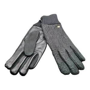 MICHAEL KORS Women's Gloves Jersey Knit Quilted Logo XL